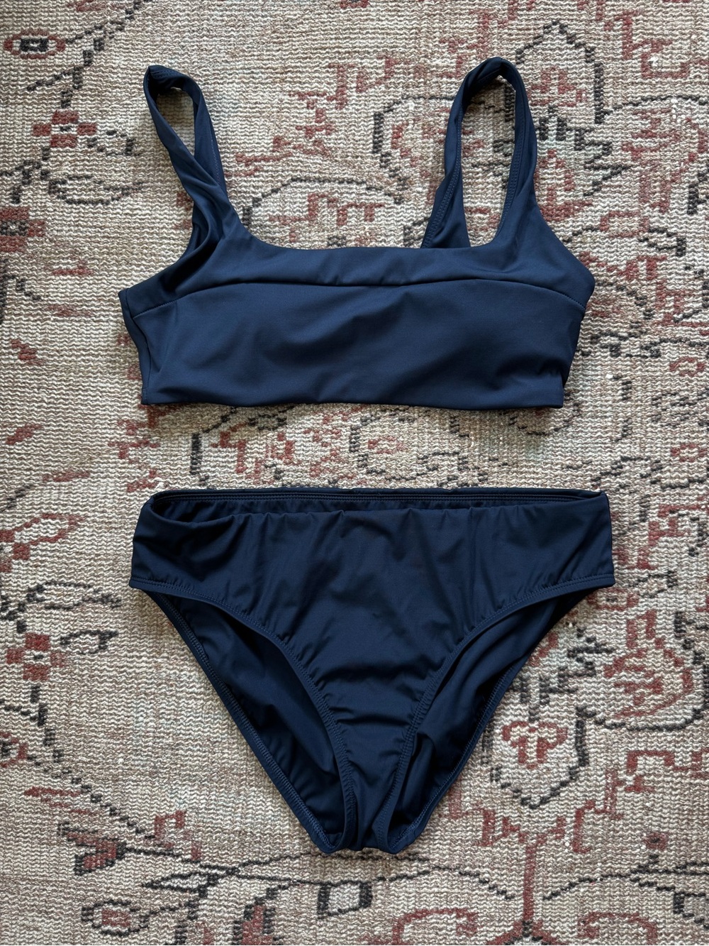 S/M Alex Marie (Dillards) Women’s Navy Blue Two-Piece Bikini Set